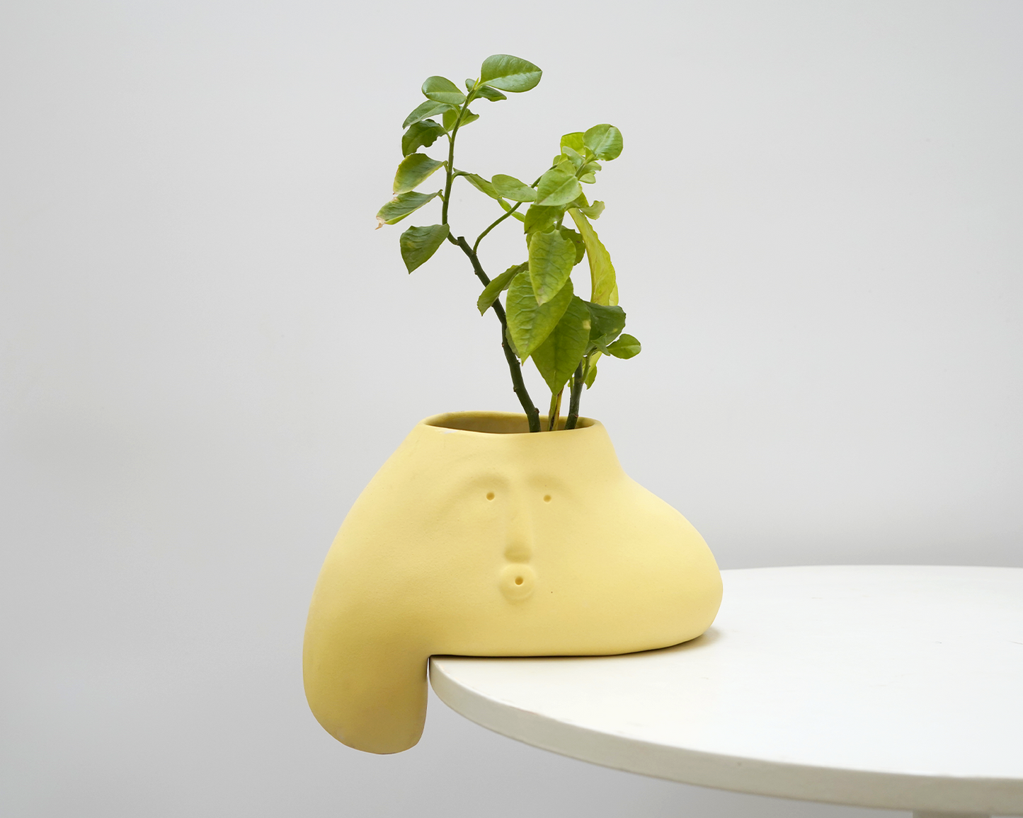 Blob set - Unglazed Lemon Yellow