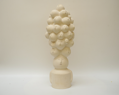 Bubblehead - Unglazed Off White