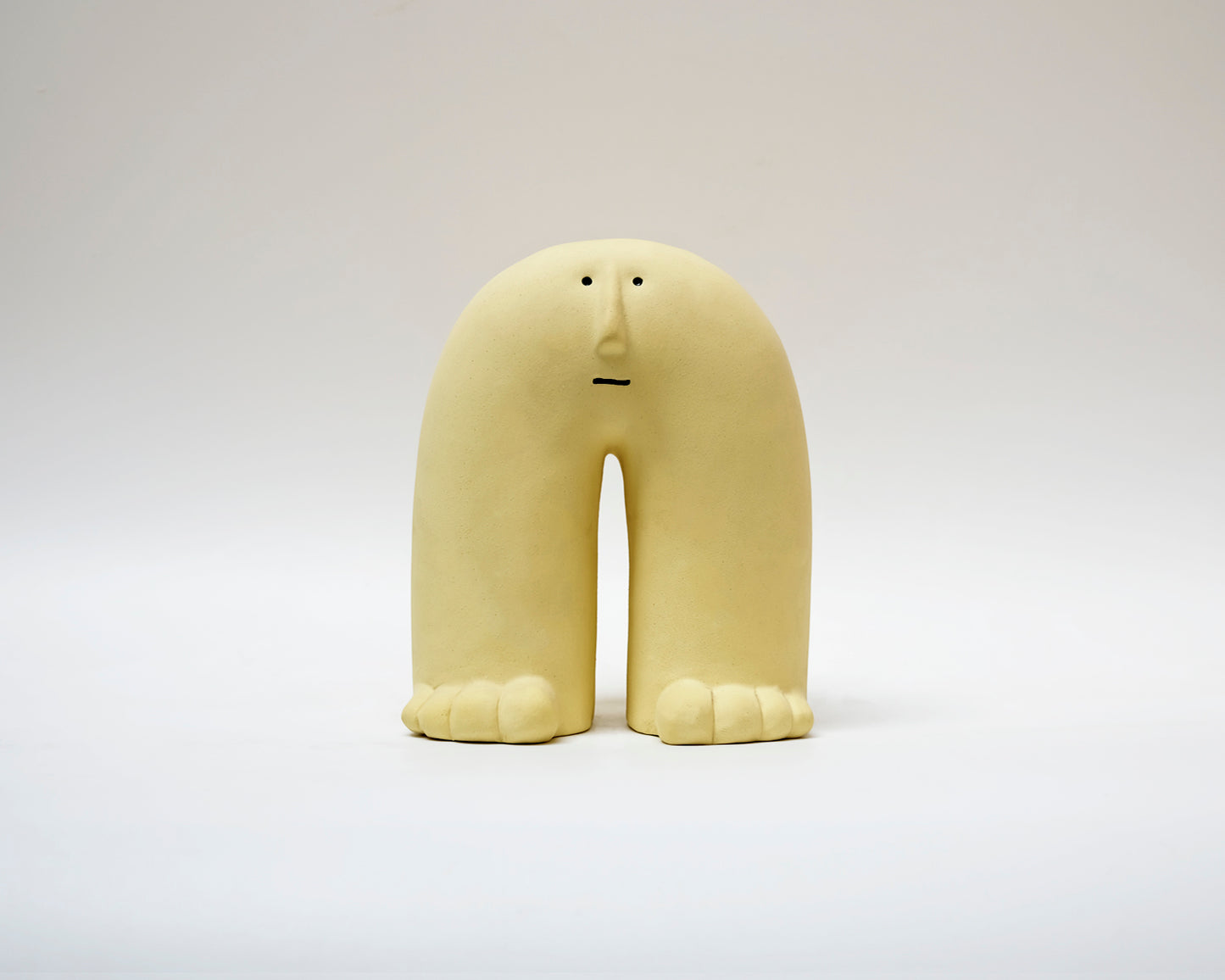 Tiptoe Sculpture/Vase (Yellow)